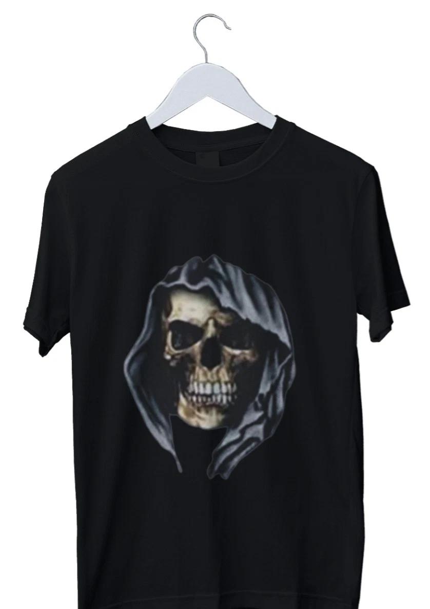 Unisex Adult Casual Graphic Skull Graphic Print T-Shirt Mens isex S... L