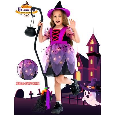 Halloween-Aufführungskostüme, Kinder-Hexenrollen, Cosplay-Kostüme, Kinderbekleidung