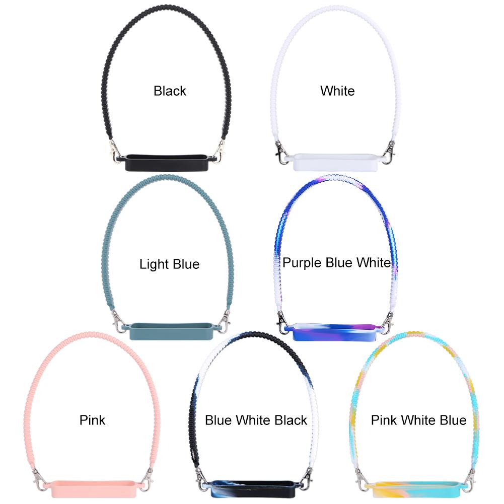 Water Bottle Handle Silicone Portable Bottle Carrying Strap Universal Drink Bottle Carrier Strap for Stanley Cup Accessories