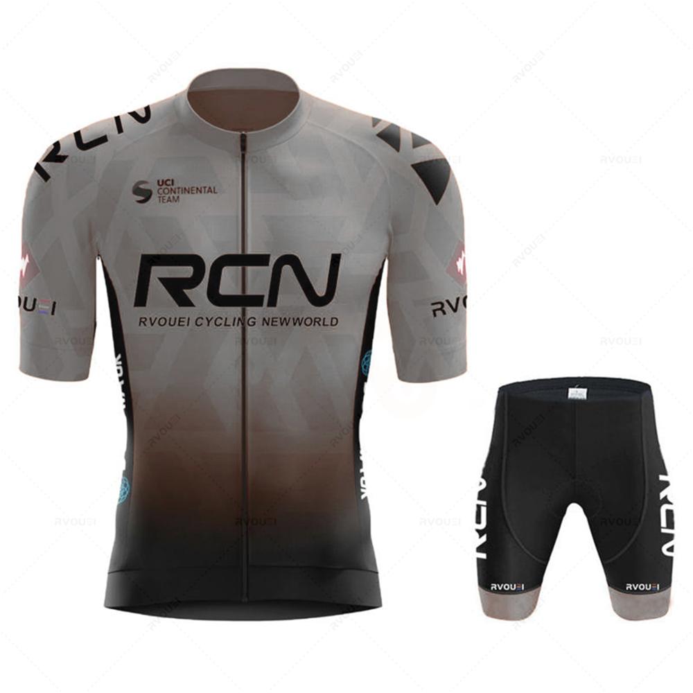 RCN Mann Radtrikot Set 2026 Sommer Neue Radbekleidung MTB Uniform Radhose mit Trägern Fahrradbekleidung Maillot Ciclismo Hombre 3XL