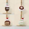 Plush Cake Pendant Cute Dessert Toy For Bag Decoration Girl Gift
