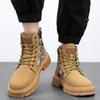 New Men's Boots Designer Luxury Men Working Boots High Tops Platform Leather Shoes for Men British Style Motorcycle Botas Hombre