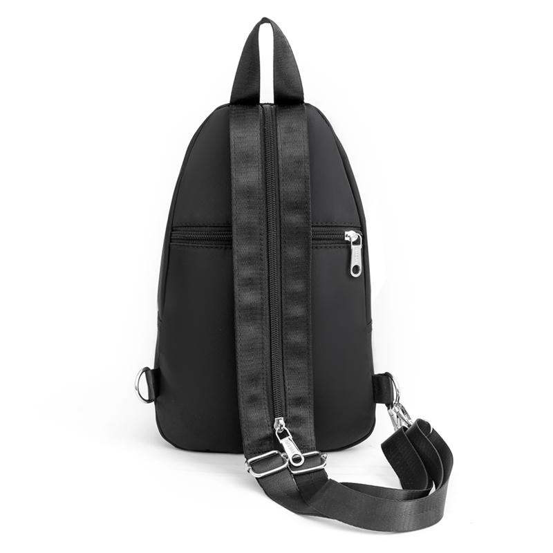 Sports chest bag, multifunctional sloping shoulder backpack with multiple zipper compartments, riding side backpack, suitable fo