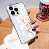 Rosa Rosen und Kirschblüten Handyhülle für IPhone 17 15 16 14 13 12 11 Pro Max Plus 12 13 Mini TPU Schutzhülle