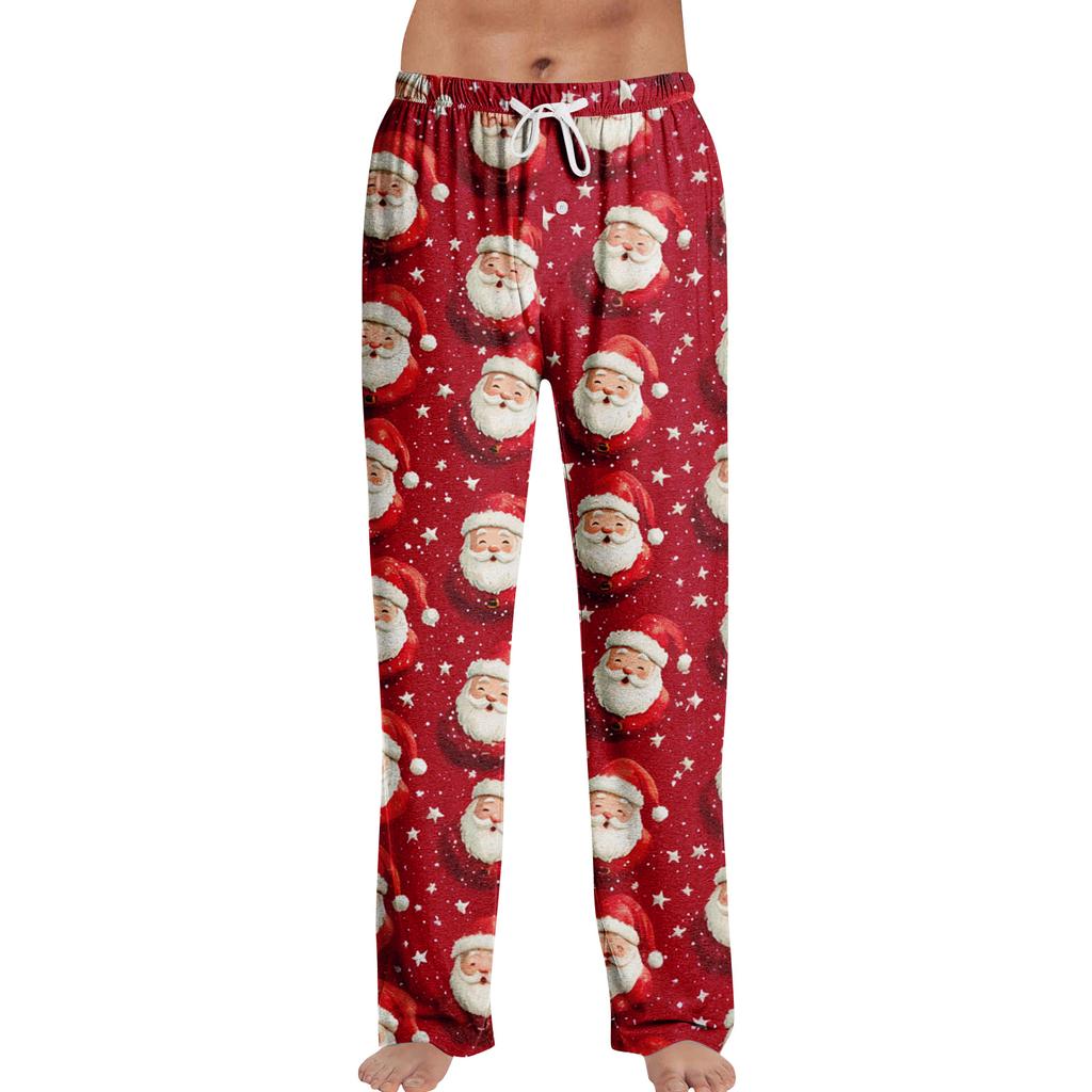Anime Pajama Pants Sleepwear Casual Drawstring Elastic Waist Pants Comfy Straight Yoga Loose Trousers