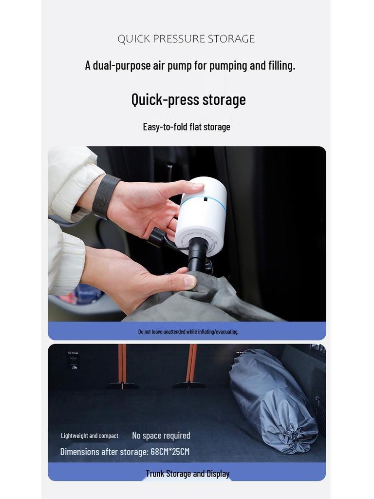 BYD Song Pro Car Bed Mattress: DMI Inflatable-Free Sleeping Pad for Rear Seat