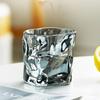 Korean Creative Ins Twisted Glass Cup Juice Drink Coffee Mug Cup Wave Pattern Colorful Glass Handmade Bar Drinkware
