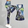 Intelligent Animals Pattern Print Yoga Outfit for Women Fashion Workout Leggings Fitness Sports Casual Yoga Set Sports Suit