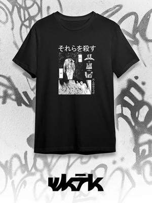 Anime T-Shirt Crucifixion of the Six Basic and Oversized