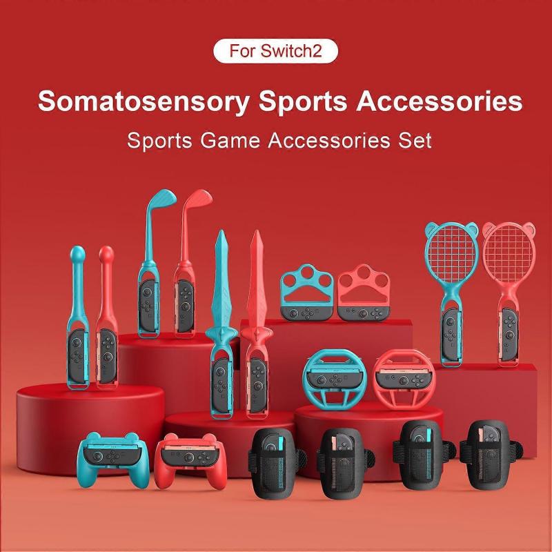 STARTRC GAMES For Nintendo Switch 2 Sports Accessories Bundle 18 In 1 Family Party Pack Set