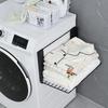 Space Saving Magnetic Folding Dirty Clothes Holder Carbon Steel Storage Rack