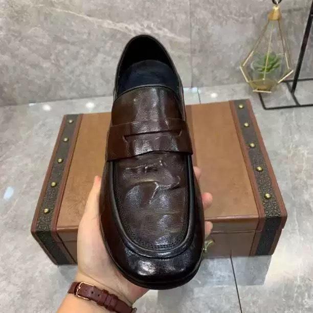 Handmade Loafer Casual Leather Men Formal Business Shoes Outdoor Penny Antiskid Breathable Loafers Flat Designer Shoes
