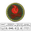 Black Round Landscape Embroidery Patch - Cloth Sticker for Decoration & Repair