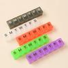 New Hot Mini Weekly Portable Travel 7 Days 7 Grids Pill Box Storage Organizer Container for Vitamins Fish Oils Medicine Holder