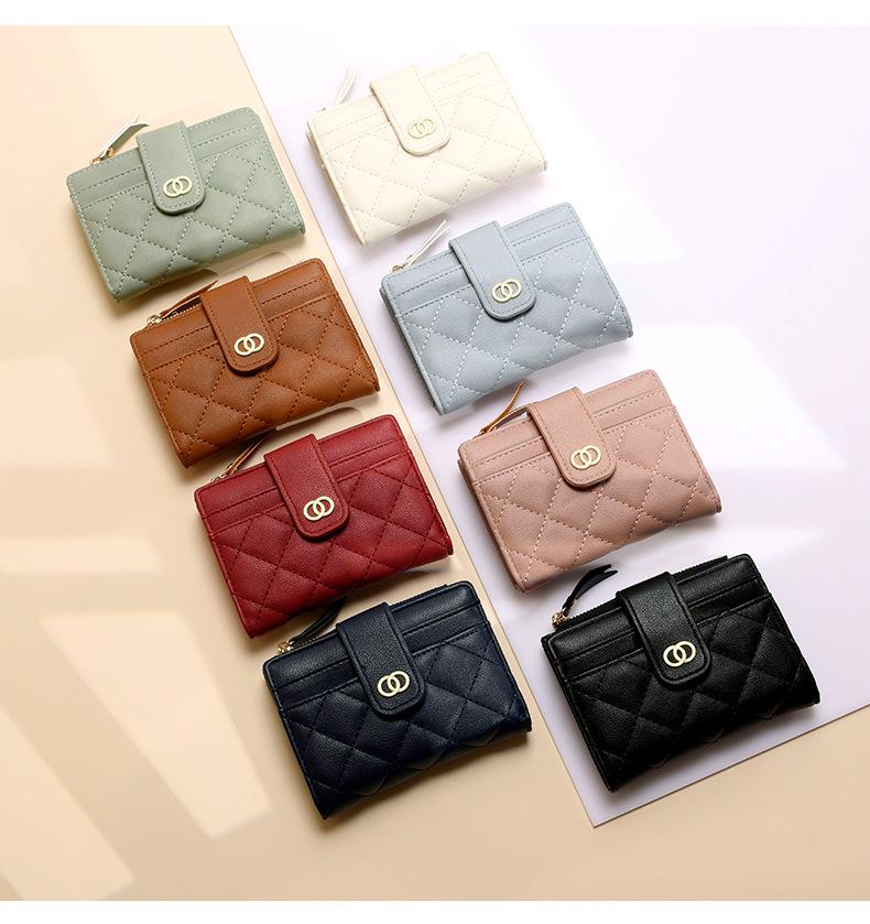 Korean Style Women's Wallet: Compact Card Holder & Coin Purse