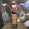 Holiday Wine Bottle Glass Holder Kitchen Storage Rack Christmas Bar Home Decor