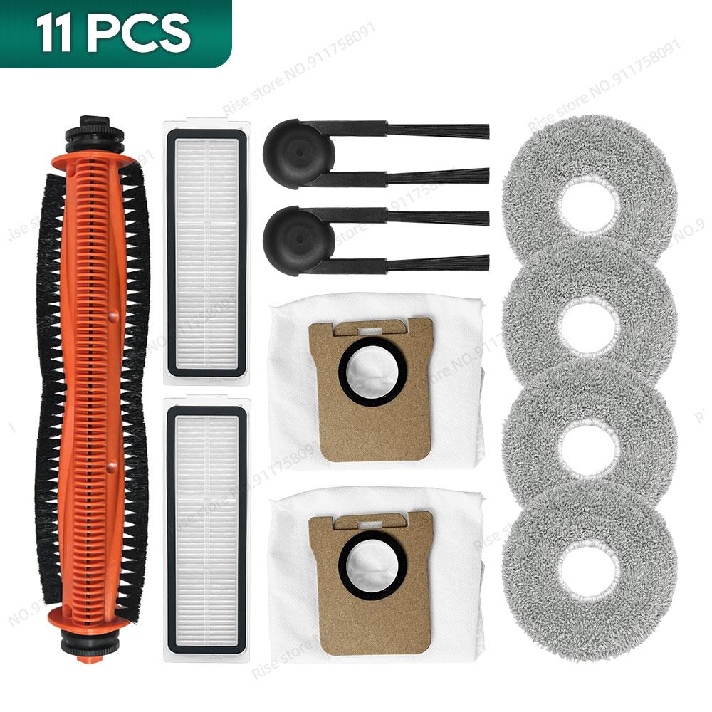 Compatible for Xiaomi Mijia M40S OV31CN Accessories Tricut Brush Dust Bag Mop Cloth Hepa Filter