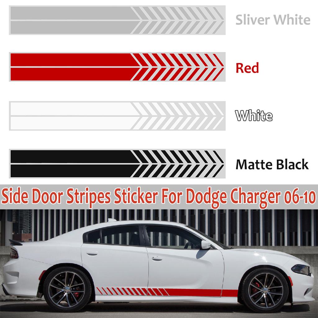 Decal Sticker Side Door Racing Stripe Body Kit For Dodge Charger 2006-2010