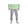 Under Armour Solid Color Logo Print Fleece Joggers Men Bottoms Light-Grey 1373411-035