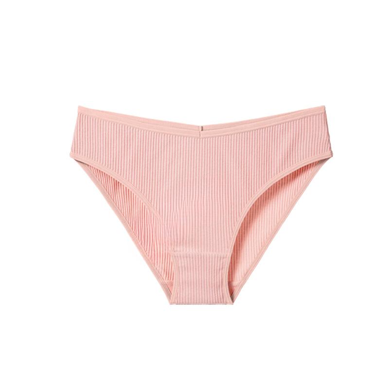 Girls' Panties with Breathable Crotch Pure Cotton Thread Mid Waist Comfortable Sexy Lifting Buttocks Women's Underwear