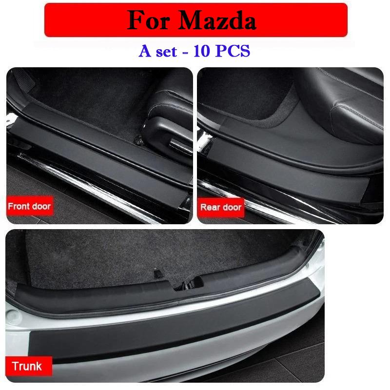 Car Threshold Strip Protective Stickers Door Trunk Trampling Resistant Stickers For Mazda Axela CX-4 CX-5 Atenza CX-30 CX-50