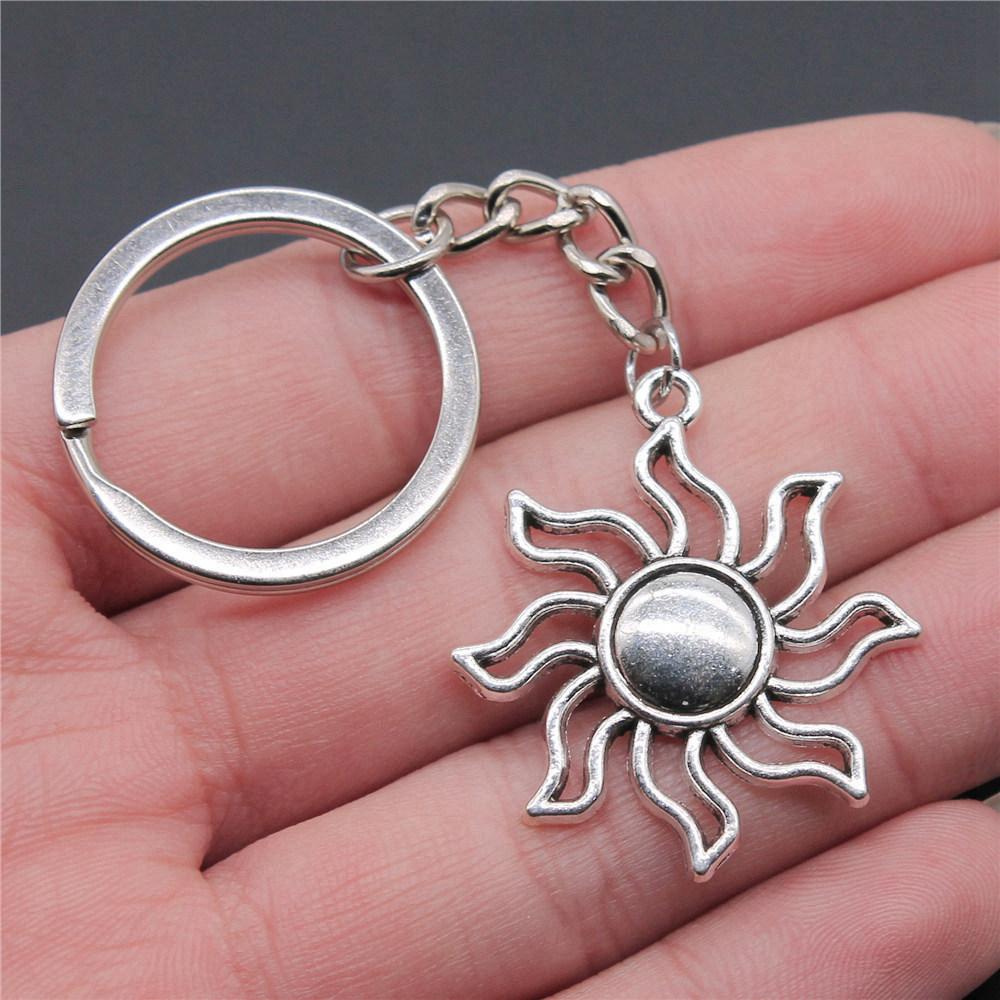 Sun Solar System Planet Keychain for Boys Fashion Vintage Gift for Kids Dainty Vacation Accessory