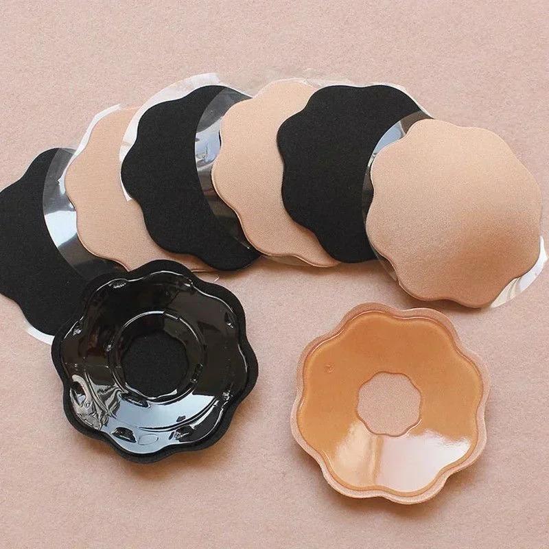 Sexy Reusable Breast Petals Invisible Strapless Bra Pasties Self Adhesive Nipple Cover Silicone Bra Pads For Women Party Dress