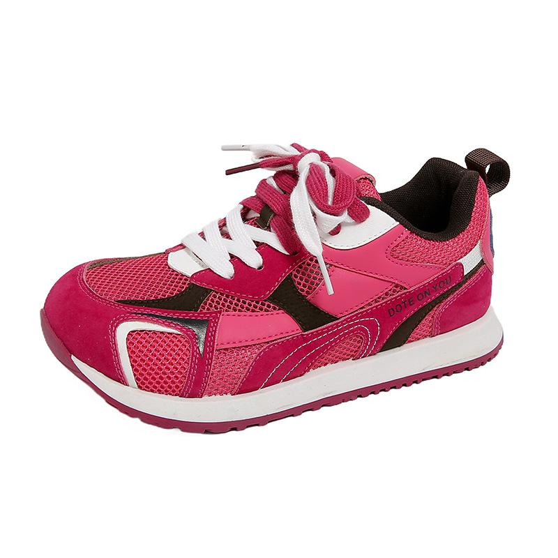 [Fanfuna] Mesh ugly cute women's shoes 2025 summer new big head thick sole inner lace-up fashion casual shoes