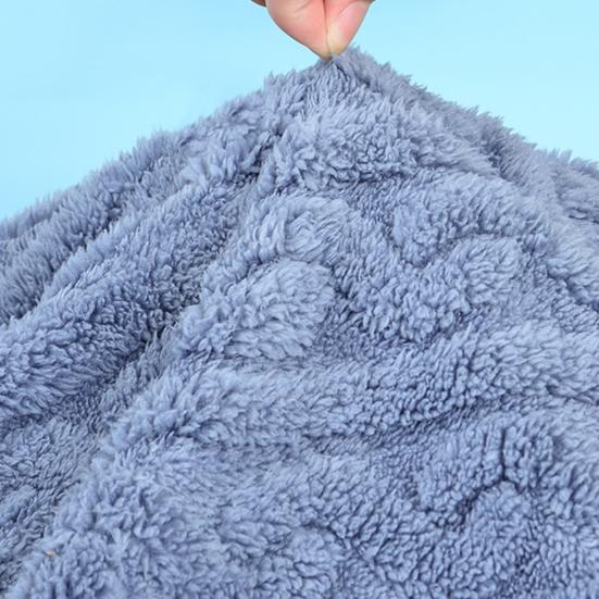 2 buc/set Set pijamale de iarnă din lână corali îngroșată, textura răsucită rotundă