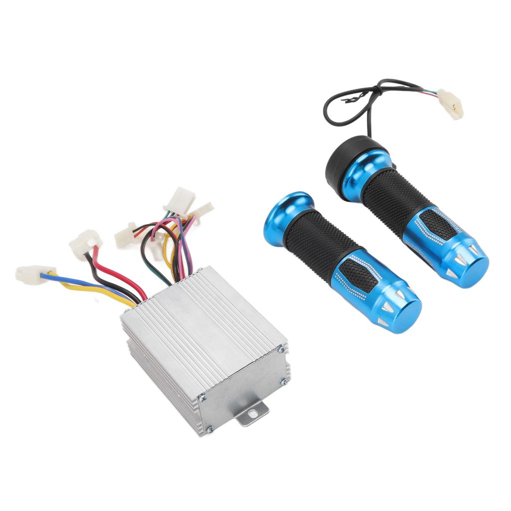DC12V 500W Brush Motor Speed Controller with Throttle Grips for Electric Motorcycles Bikes Tricycle Scooter