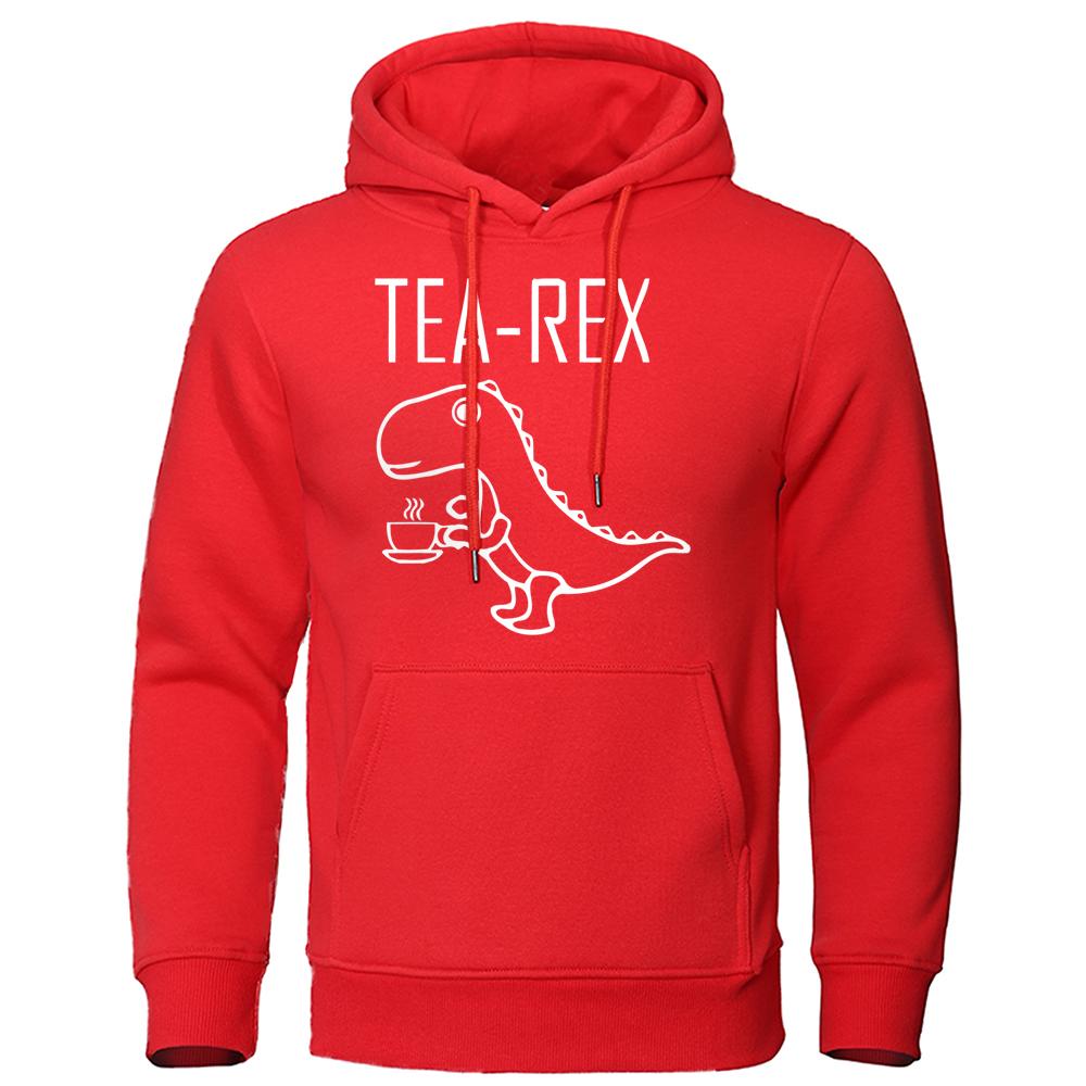 Cartoons Tea Rex Cute Funny Prints Clothing Mens Soft Streetwearpullovers Crewneck Personality Hoodies Casual Fashion Hoody Men
