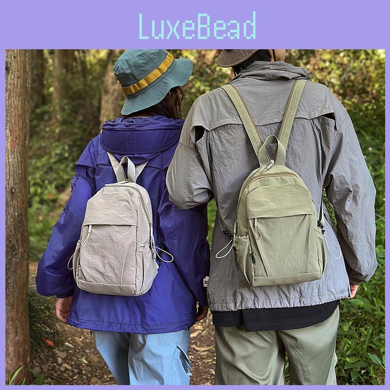 Color Solid Backpack Lightweight For Travel Outdoor Casual Schoolbag Fashion