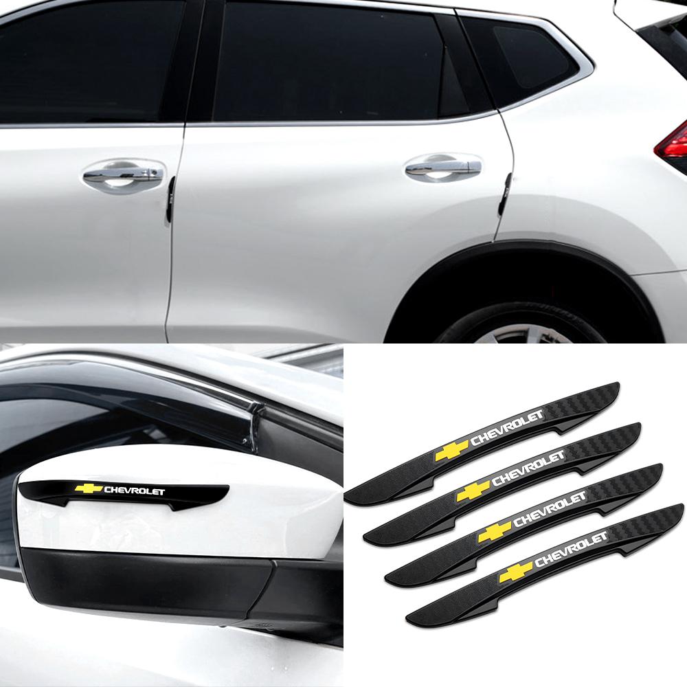 4 Stück Auto Türkantenschutz Stoßstangenleiste Rückspiegel Kollisionsschutz Aufkleber für Chevrolet Captiva Lacetti Aveo Cruze Malibu Camaro