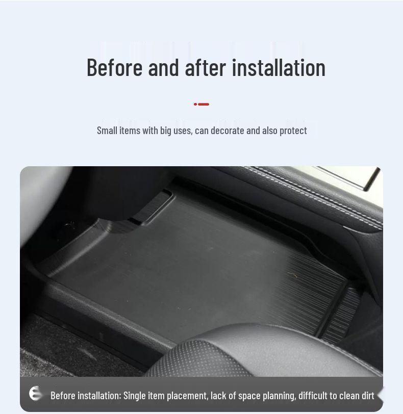 Silicone Organizer Box for Toyota Sienna Center Console - Car Accessories Modification Parts