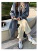 Oatmeal Woolen Coat: 2025 Autumn/Winter Korean Style Loose Mid-Length Bestseller Jacket