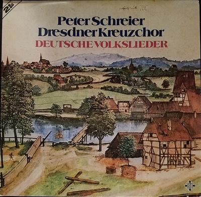 LP Record PETER SCHREIER, DRESDNER KREUZCHOR - Deutsche Volkslieder 648085 Telefunken 1976 Germany Classical Used