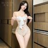 Sexy Underwear Lace Strap Bow Sexy Japanese Suspender Hollowed Out Pure Desire Strap Bundled Uniform Onesie