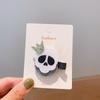 Handmade Halloween Hair Clips for Kids: Pumpkin, Ghost, Black Bat Bow, Party Accessories