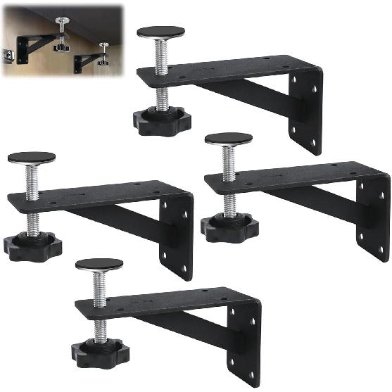 4 Pcs Undermount Sink Brackets, Undermount Sink Support, Undermount Sink Repair kit, Sink Bracket for Kitchen, Undermount Sink Brackets for Narrow