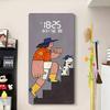 Large Size Cartoon Pattern Artwork Digital Display Wall Clock  Luxurious Quartz Clock for Home Decor Living Room Bed Room Déc