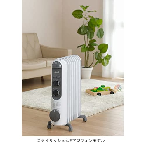 DeLonghi Amicaldo Oil Heater Heating Equipment 8 tatami to 10 tatami convection type RHJ45M0912-SG White