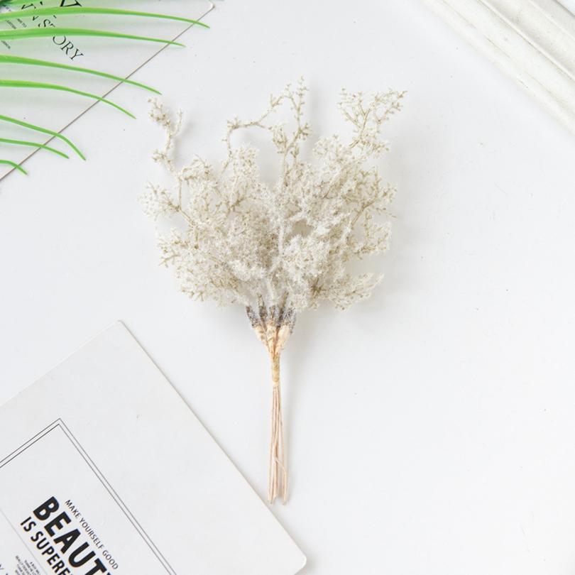 6Pcs Artificial Plant Golden Silvery Branch For Office Desk Bonsai Christmas Tree Wreaths Accessory Home Wedding Arch Decoration