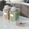 Sealed Food Canister Airtight Food Can with Date Tracker Lid Transparent Grain Storage Can for Beans Pasta Kitchen Pantry Cabinet