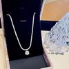 Crystal Shine Necklace for Women Wedding Jewelry Minimalism Girls Neck Chokers