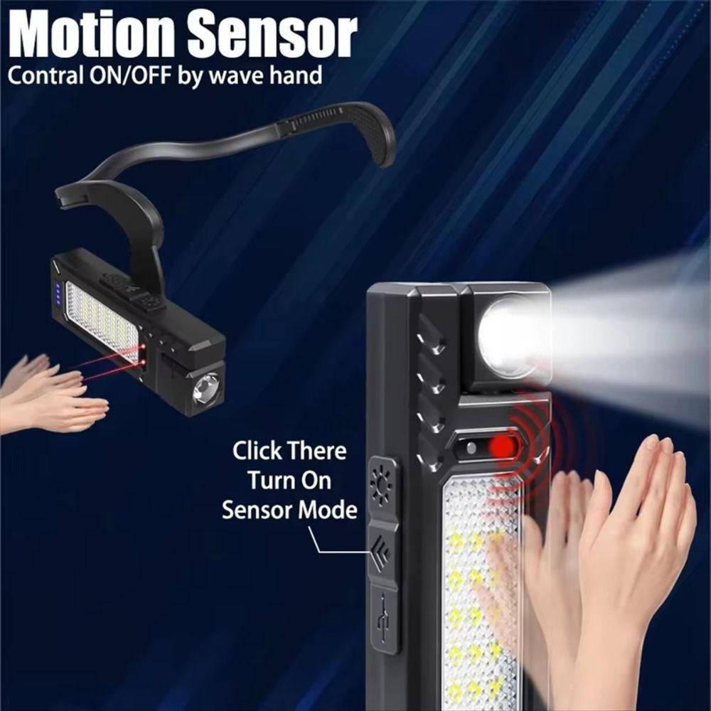 Multifunctional Ear Clip Headlamp Ultra Light Rechargeable Headlamp Motion Sensor Headlamp  Cycling