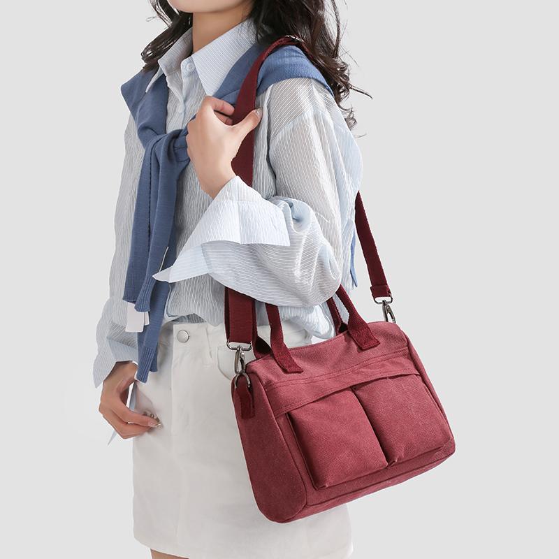 Women's Bag Lightweight Shoulder Bag Canvas Bag Large Capacity Crossbody Handbag