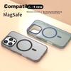 Frosted MagneticCase for IPhone 16 Pro Max, Protective Cover, Semi-Transparent Magnetic Ultra-Thin Shockproof Simple Soft, Frosted White
