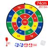 Foldable 74CM Dartboard & Sticky Ball Set for Indoor Play 