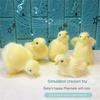 Symulacja Kurczak Dekoracja Wielkanocna Realistyczny Słodki Zabawka Kurczak Wielkanocny DIY Miniaturowy Kurczak Ozdoba Ogrodowa Domowa Dekoracja na Przyjęcie Wielkanocne