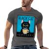 Black Cat Coffee TShirt Soft Durable Cotton TShirt